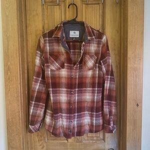 Legendary Whitetails Shirt Women's Plaid Button Up Collared Work